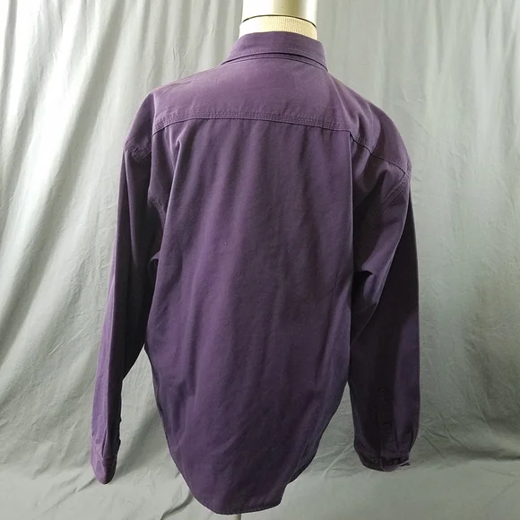 Cabela's shirt jacket purple outdoor wear large - Picture 4 of 9